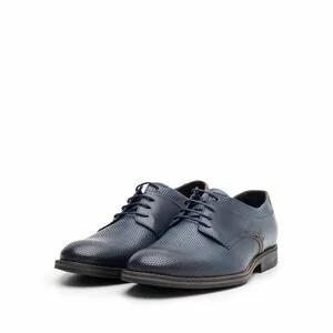 Pantofi casual barbati din piele naturala Leofex - 592 Blue Box