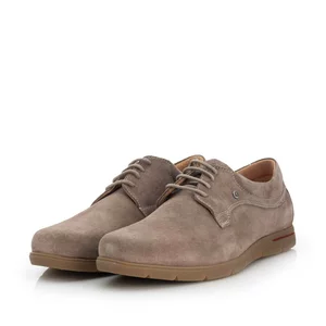 Pantofi casual barbati din piele naturala, Leofex - 837 Taupe Velur