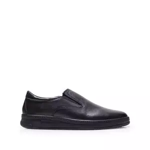 Pantofi casual bărbați din piele naturală, Leofex - 973 Negru Box