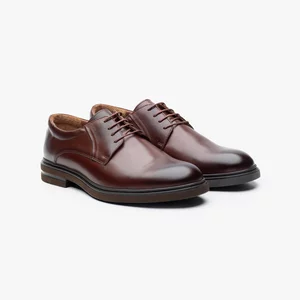 Pantofi casual barbati din piele naturala Leofex - 998 Red Wood Box