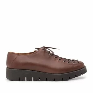 Pantofi casual dama cu siret pana in varf Leofex- 194 Maro box