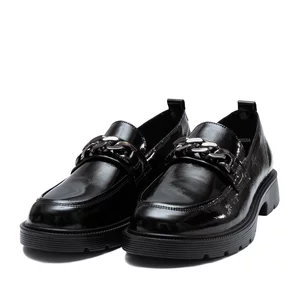 Pantofi casual damă din piele naturală - 4405 Negru Naplac