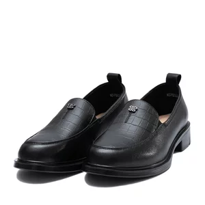Pantofi casual damă din piele naturală - 4424 Negru Box