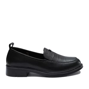 Pantofi casual damă din piele naturală - 4424 Negru Box