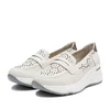 Pantofi casual damă din piele naturală - 4433 Bej Box Perforat