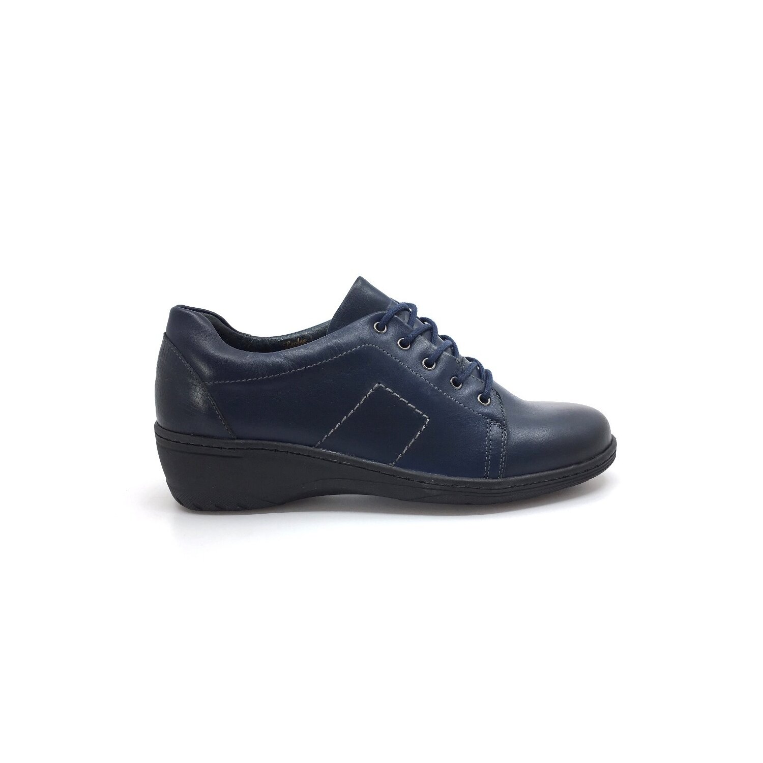 Pantofi casual dama din piele naturala, Leofex - 092-2 Blue box