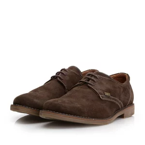 Pantofi copii casual din piele naturala, Leofex - 578 maro