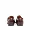 Pantofi eleganti barbati, cu catarame din piele naturala, Leofex - 576-1 Red wood box