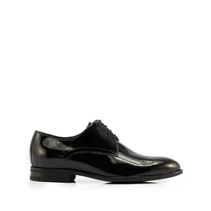 Pantofi eleganti barbati din piele naturala,Leofex - 112-4 Negru Lac