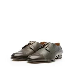Pantofi eleganti barbati din piele naturala Leofex- 510-1 Verde Box