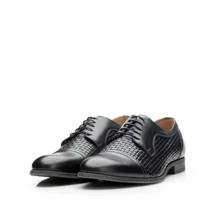 Pantofi eleganti barbati  din piele naturala, Leofex- 525 Blue box