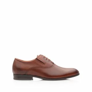  Pantofi eleganti barbati din piele naturala, Leofex -  582 Cognac Box