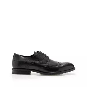 Pantofi eleganţi bărbaţi din piele naturală, Leofex - 655 Negru Box