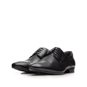 Pantofi eleganti barbati din piele naturala,Leofex - 793 negru box