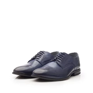 Pantofi eleganti barbati din piele naturala,Leofex - Mostra 622-1 Blue box