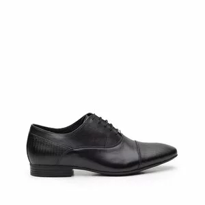 Pantofi eleganti barbati din piele naturala,Leofex -  Mostra 834 negru box