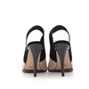 Pantofi eleganți decupați damă din piele naturală - 68175 Nude Box cu Negru Velur