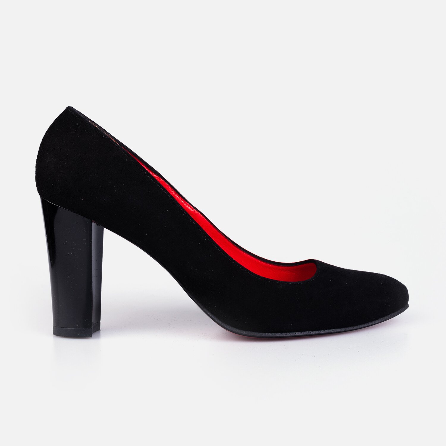 Pantofi eleganți damă din piele naturală - 170 Negru Velur