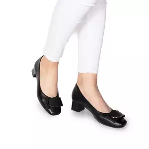 Pantofi eleganți damă din piele naturală - 2004 Negru Box