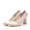 Pantofi eleganți damă din piele naturală -736 Bej Box