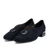 Pantofi eleganți damă din piele naturală, Karisma - 4399 Negru Velur