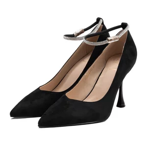 Pantofi stiletto damă, Epica - 4390 Negru Textil