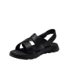 Sandale bărbați din piele naturală, Otter - 9172 Negru Box