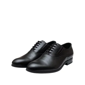 Pantofi bărbaţi eleganţi din piele naturală, Leofex-582 Negru Box