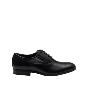 Pantofi bărbaţi eleganţi din piele naturală, Leofex-582 Negru Box