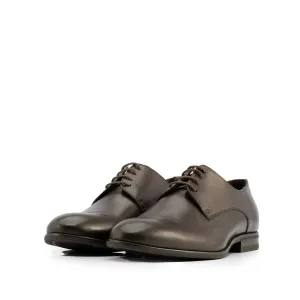 Pantofi bărbați eleganți din piele naturală, Leofex - 898 Mogano Box