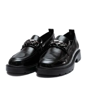Pantofi casual damă din piele naturală - 4405 Negru Naplac