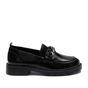Pantofi casual damă din piele naturală - 4405 Negru Naplac