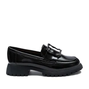 Pantofi casual damă din piele naturală - 4423 Negru Naplac