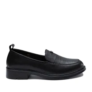 Pantofi casual damă din piele naturală - 4424 Negru Box