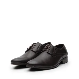 Pantofi eleganți bărbați din piele naturală,Leofex - 690 Red Wood Box
