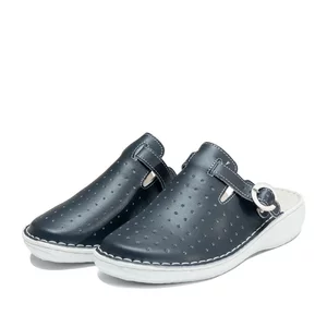 Saboti medicali damă din piele naturală, Leofex - 121-L Blue Box