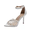 Sandale elegante damă cu toc, Epica - 4016 Alb Box