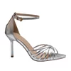 Sandale elegante damă cu toc, Epica - 4016 Argintiu Box
