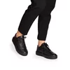 Sneakers damă din piele naturală, Leofex - 365 Negru Box